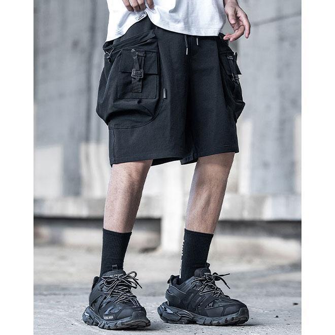 Techwear Cargo Shorts "Shijimi" -TENSHI™ STREETWEAR