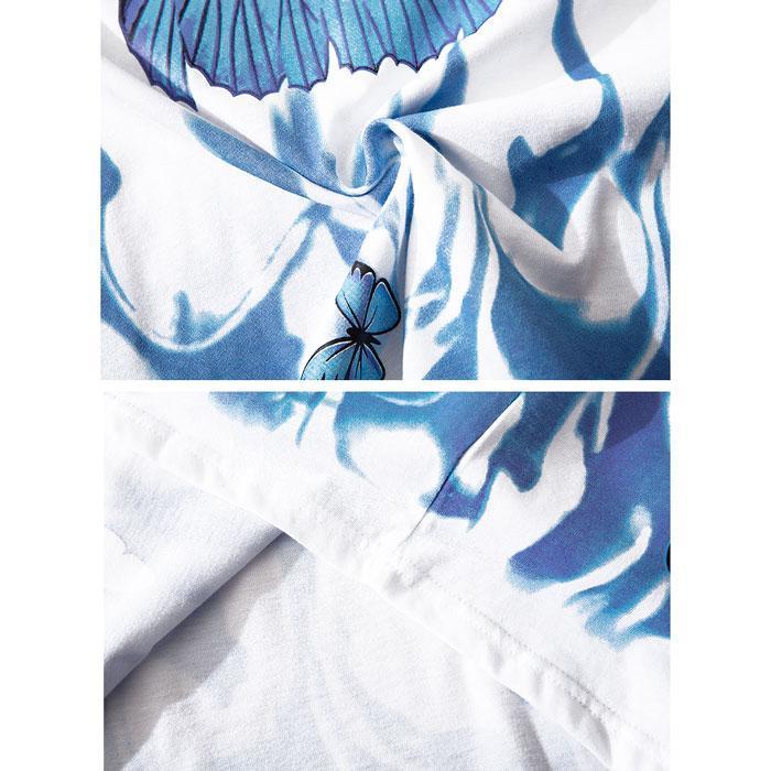 "Blue Flame" T-Shirt -TENSHI™ STREETWEAR