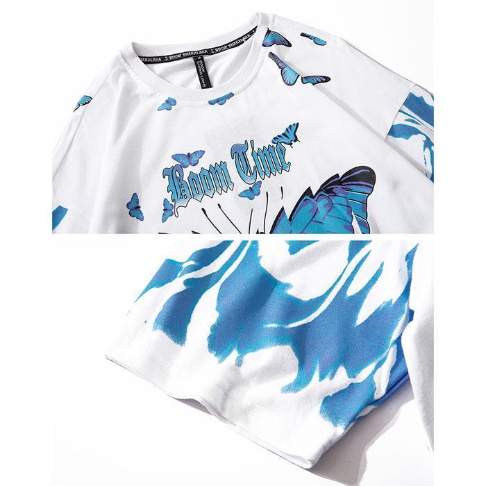 "Blue Flame" T-Shirt -TENSHI™ STREETWEAR