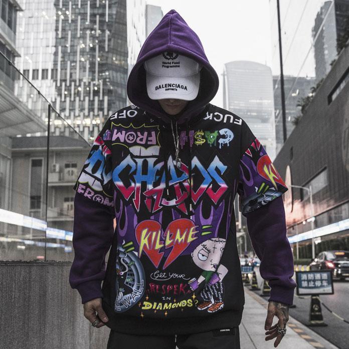 "Chaos" Hoodie -TENSHI™ STREETWEAR