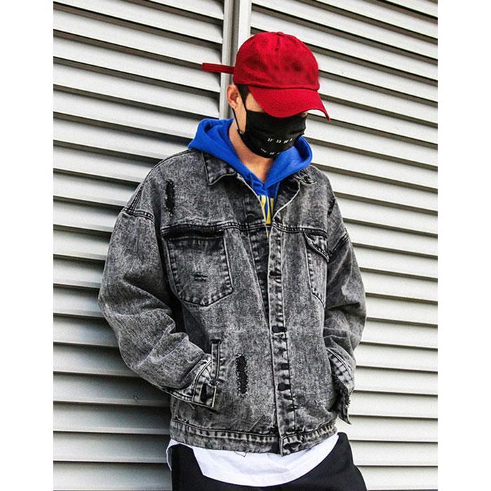 Denim jacket "Kaino" -TENSHI™ STREETWEAR