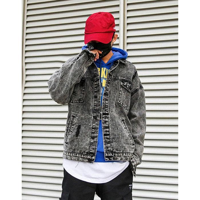 Denim jacket "Kaino" -TENSHI™ STREETWEAR