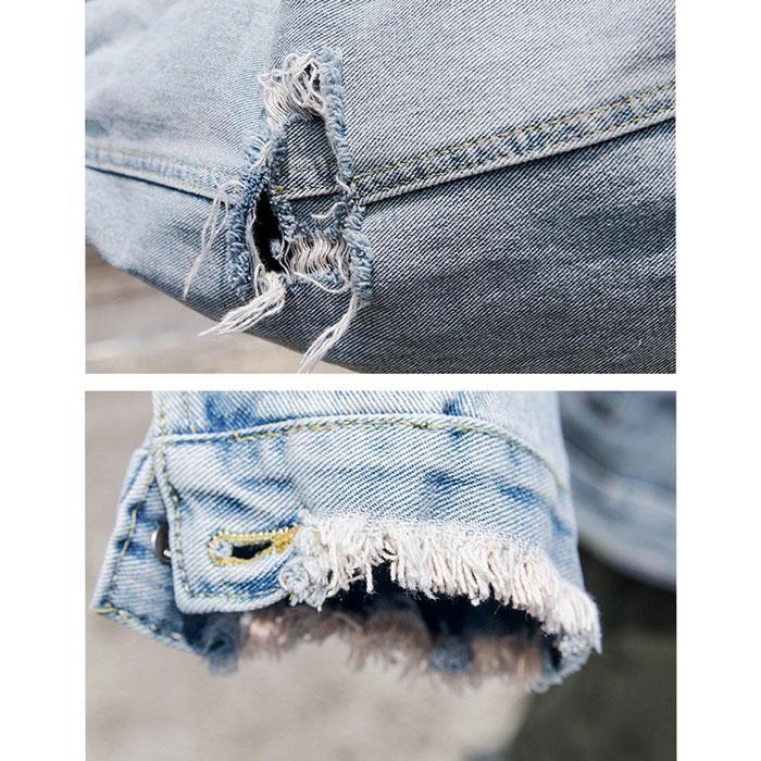 Denim jacket "Kaino" -TENSHI™ STREETWEAR