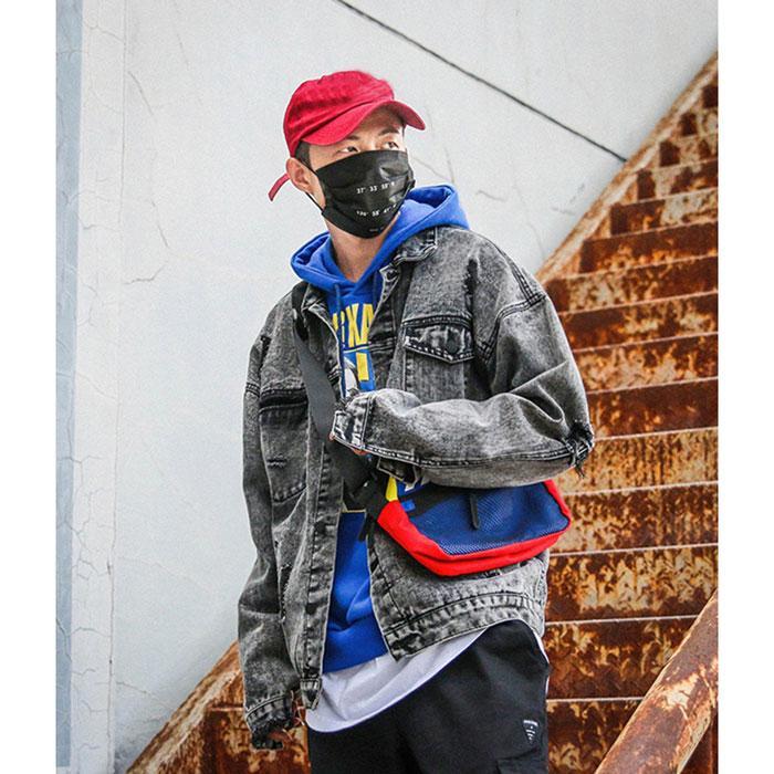 Denim jacket "Kaino" -TENSHI™ STREETWEAR