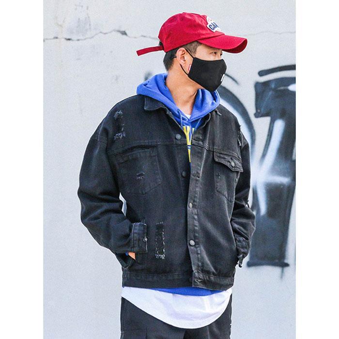 Denim jacket "Kaino" -TENSHI™ STREETWEAR