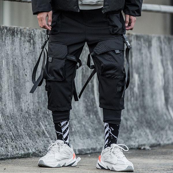 パンツ AOP DESTROYED LAYERED CARGO PANTS /BLACK AOP DESTROYED LAYERED CARGO PANTS /BLACK