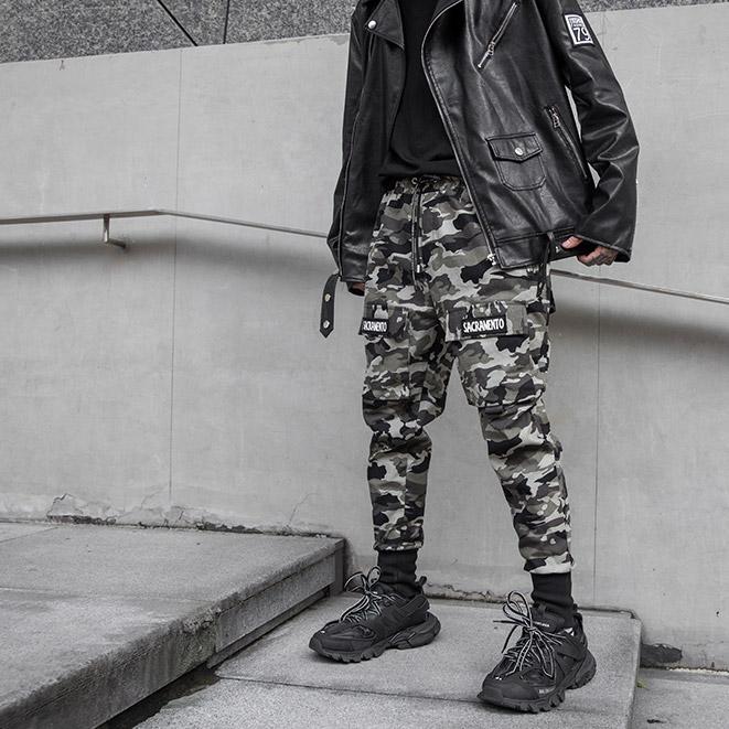 "Kakaro" Camo Cargo Pants -TENSHI™ STREETWEAR