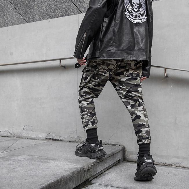 "Kakaro" Camo Cargo Pants -TENSHI™ STREETWEAR