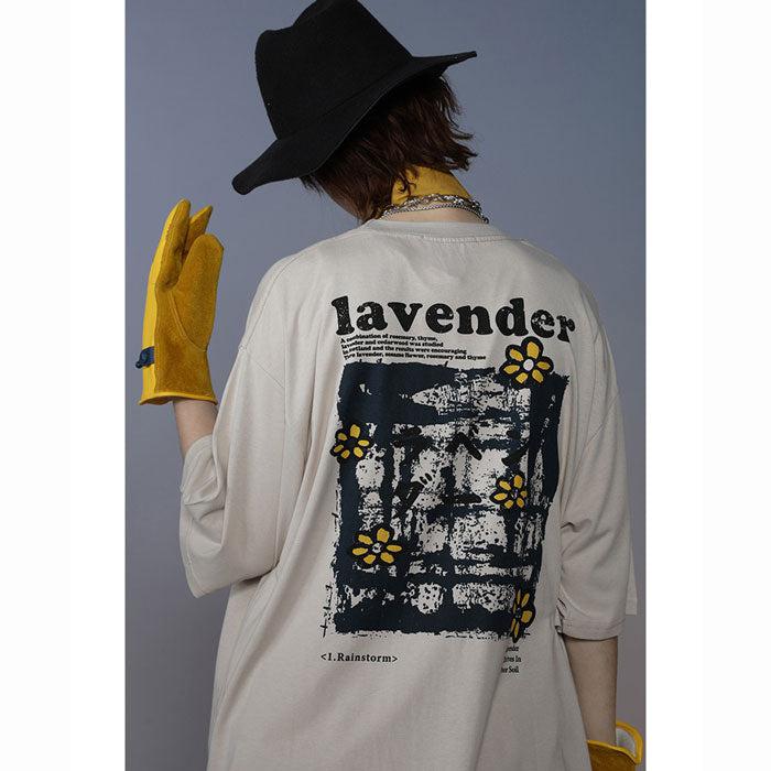 "Lavender" Oversized T-Shirt -TENSHI™ STREETWEAR