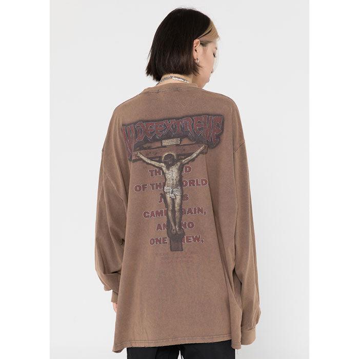 Long Sleeve Oversize T-shirt "Justice" -TENSHI™ STREETWEAR