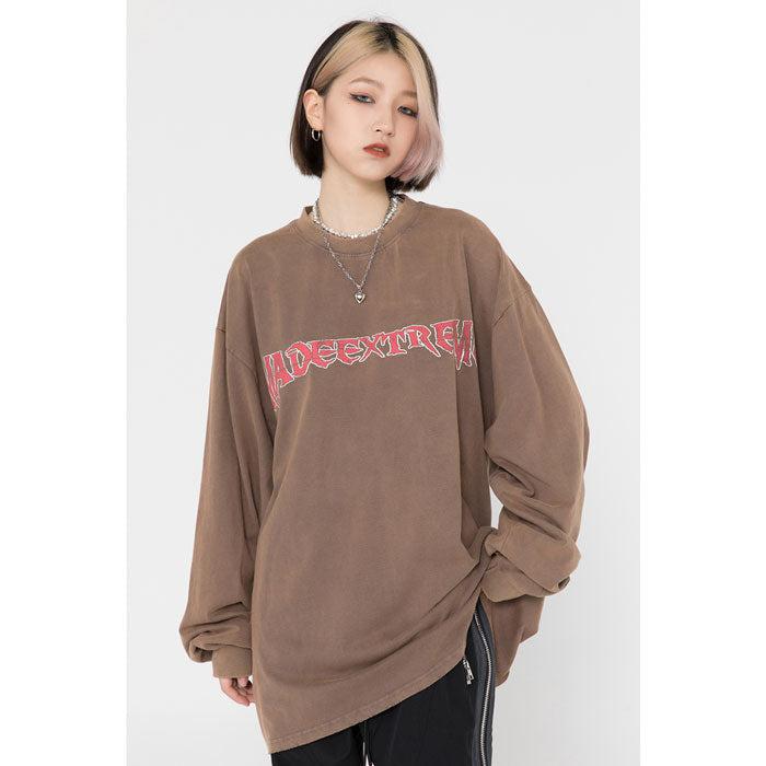 Long Sleeve Oversize T-shirt "Justice" -TENSHI™ STREETWEAR