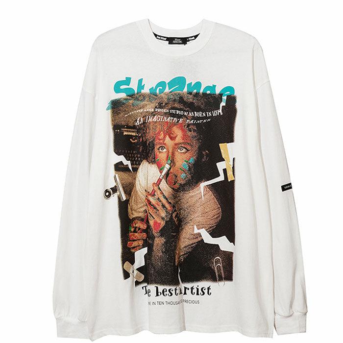 Long Sleeve T-shirt "Artist" -TENSHI™ STREETWEAR