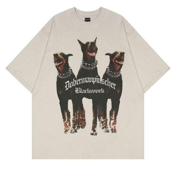 Oversize "Dober" T-Shirt -TENSHI™ STREETWEAR