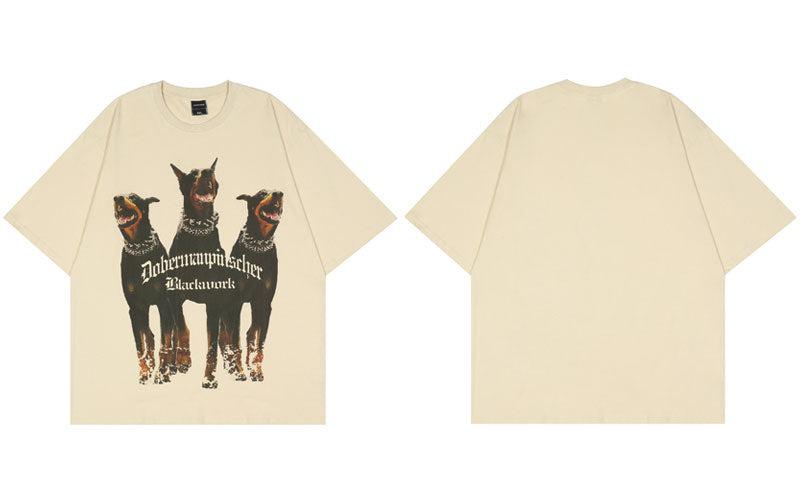 Oversize "Dober" T-Shirt -TENSHI™ STREETWEAR