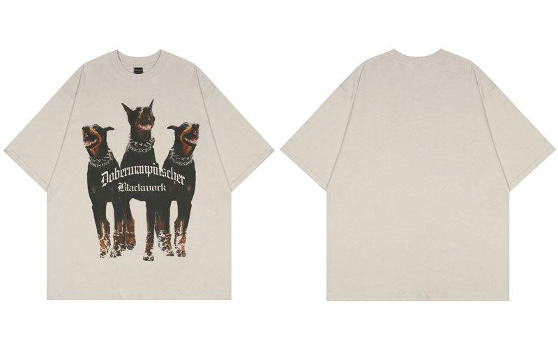 Oversize "Dober" T-Shirt -TENSHI™ STREETWEAR