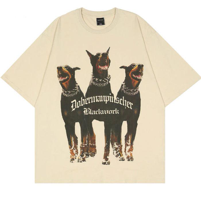 Oversize "Dober" T-Shirt -TENSHI™ STREETWEAR
