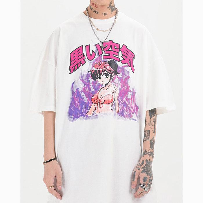 Oversized T-Shirt "Ahegao" -TENSHI™ STREETWEAR