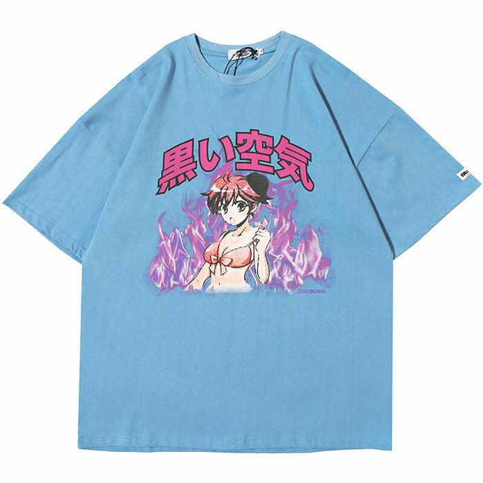 Oversized T-Shirt "Ahegao" -TENSHI™ STREETWEAR