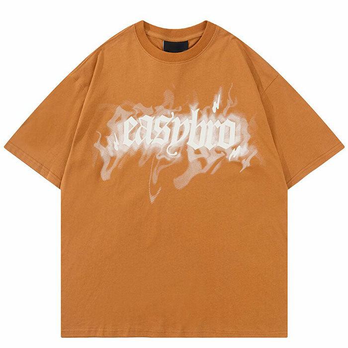 Oversized T-Shirt "Easy Bro" -TENSHI™ STREETWEAR