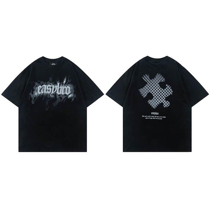 Oversized T-Shirt "Easy Bro" -TENSHI™ STREETWEAR