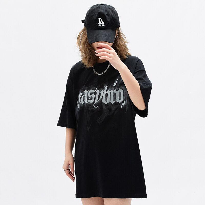 Oversized T-Shirt "Easy Bro" -TENSHI™ STREETWEAR
