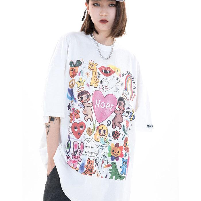 Oversized T-Shirt "Torune" -TENSHI™ STREETWEAR