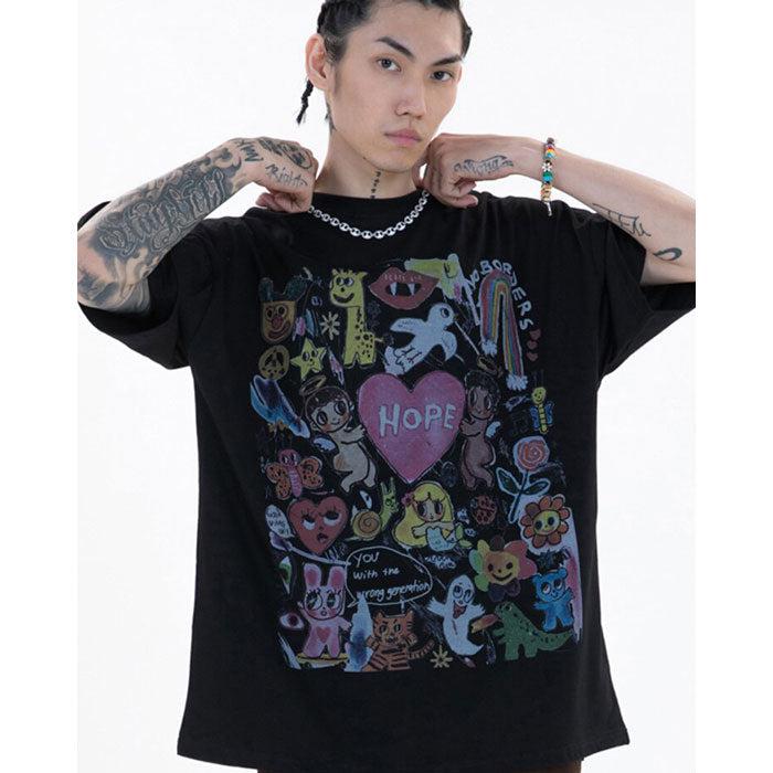 Oversized T-Shirt "Torune" -TENSHI™ STREETWEAR