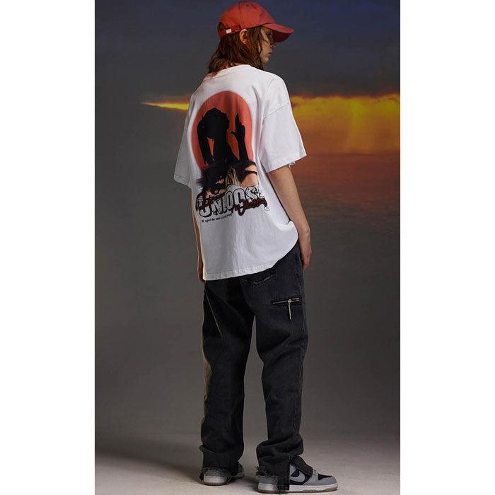 "Sunset" T-Shirt Oversize -TENSHI™ STREETWEAR