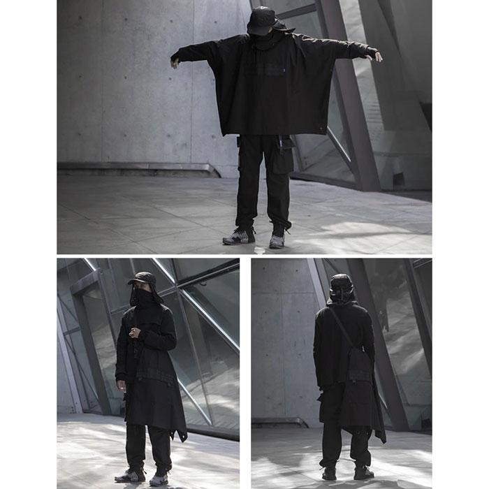 Techwear Poncho "Ayame" -TENSHI™ STREETWEAR