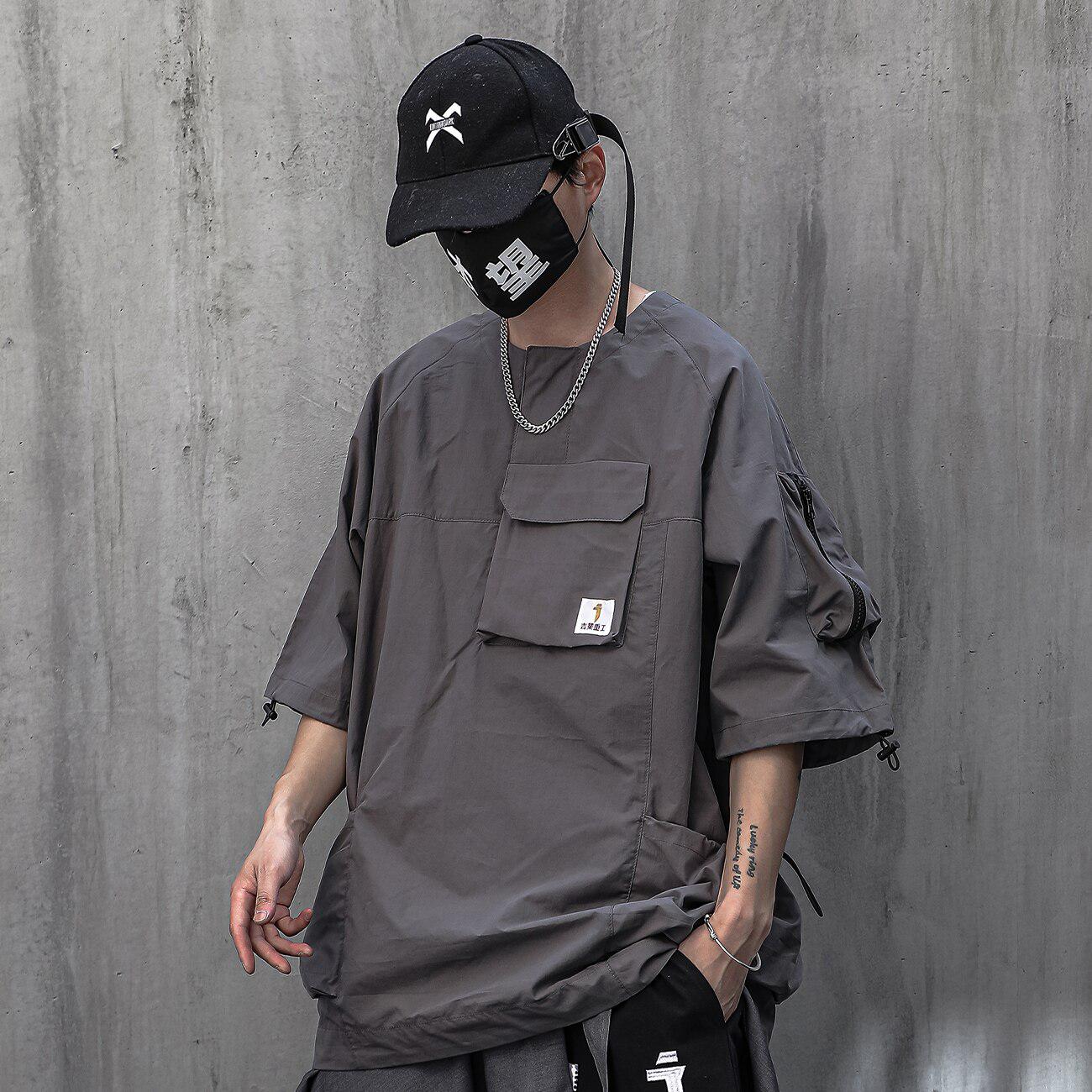 Techwear T-shirt "Kiba" -TENSHI™ STREETWEAR