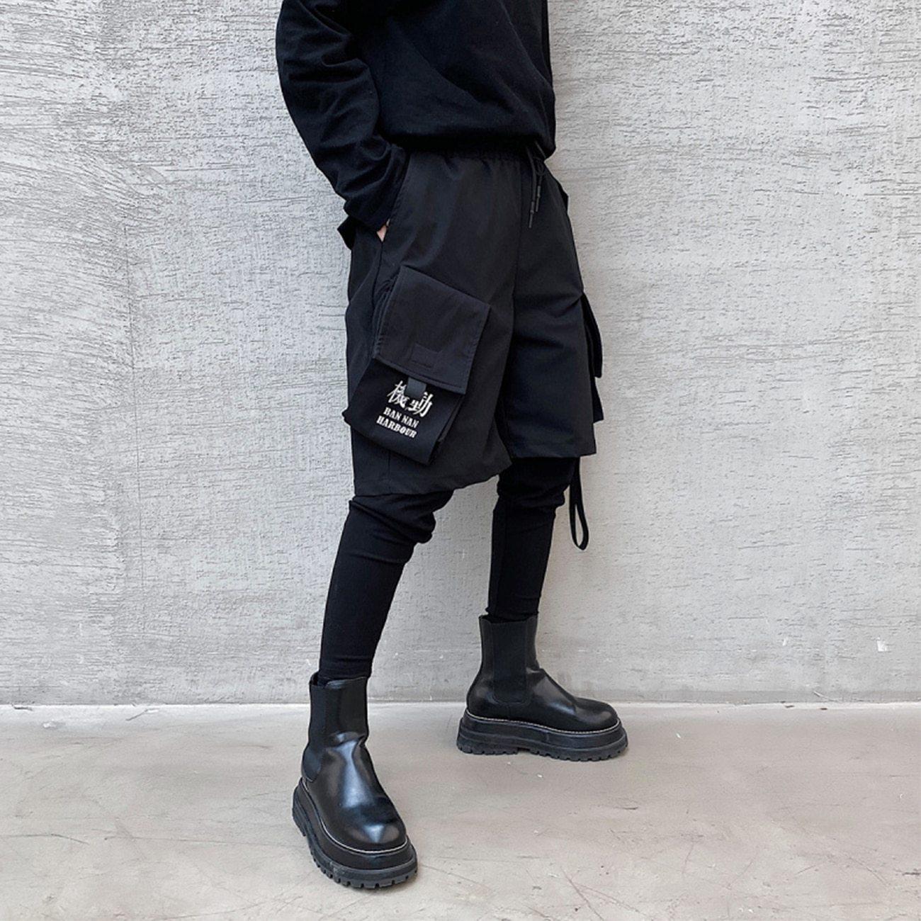 Techwear cargo pants - Faux two-piece "Taiseki" -TENSHI™ STREETWEAR