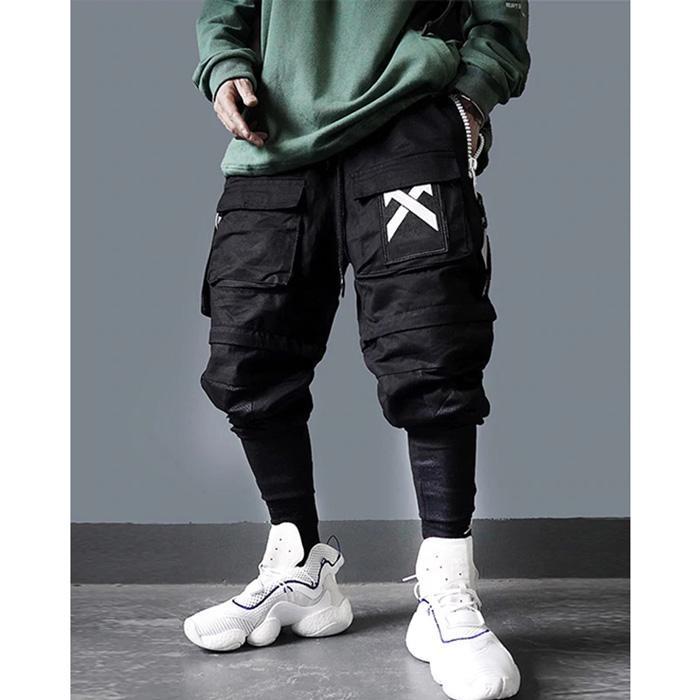 Buy Hello MrLinMen's Techwear Pants Hip Hop Joggers Cargo Pants Baggy  Streetwear Punk Trousers Online at desertcartINDIA