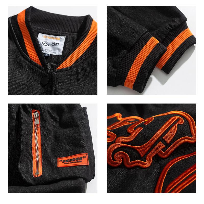 Teddy Baseball Jacket "Bee" -TENSHI™ STREETWEAR