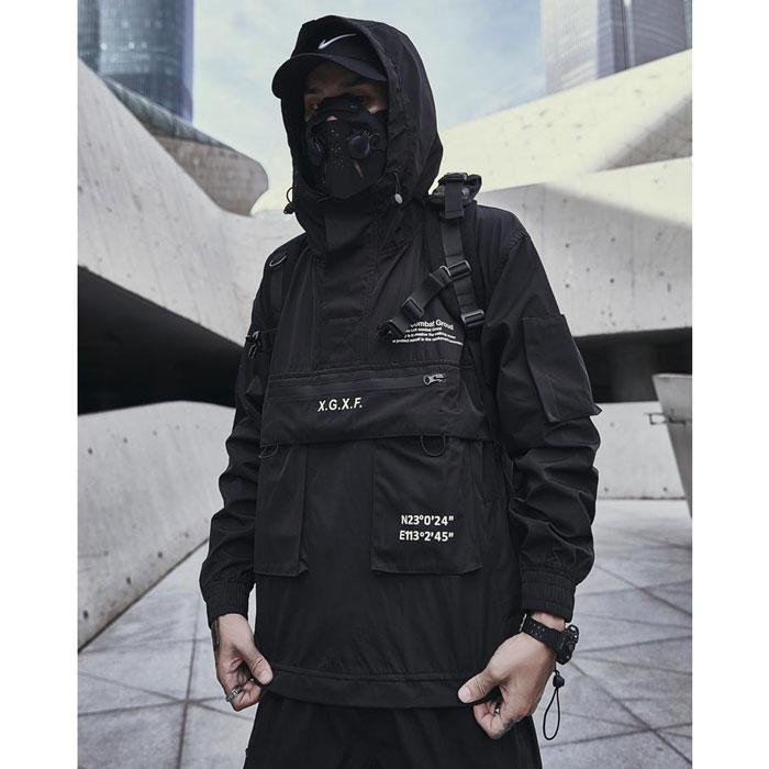 Skull Techwear Hoodie