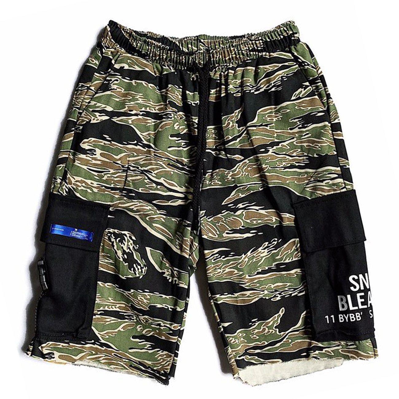 Techwear Cargo Shorts "Aburame" -TENSHI™ STREETWEAR
