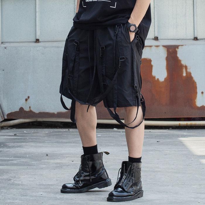 Techwear Cargo Shorts "Hatake" -TENSHI™ STREETWEAR