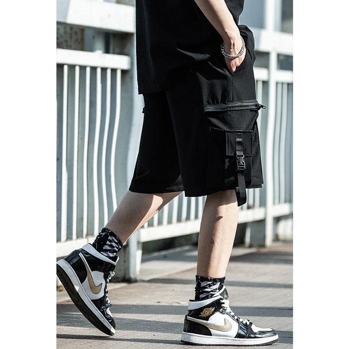 Techwear Cargo Shorts "Homura" -TENSHI™ STREETWEAR