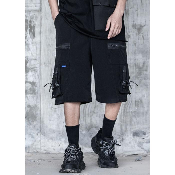 Techwear Cargo Shorts "Kagami" -TENSHI™ STREETWEAR