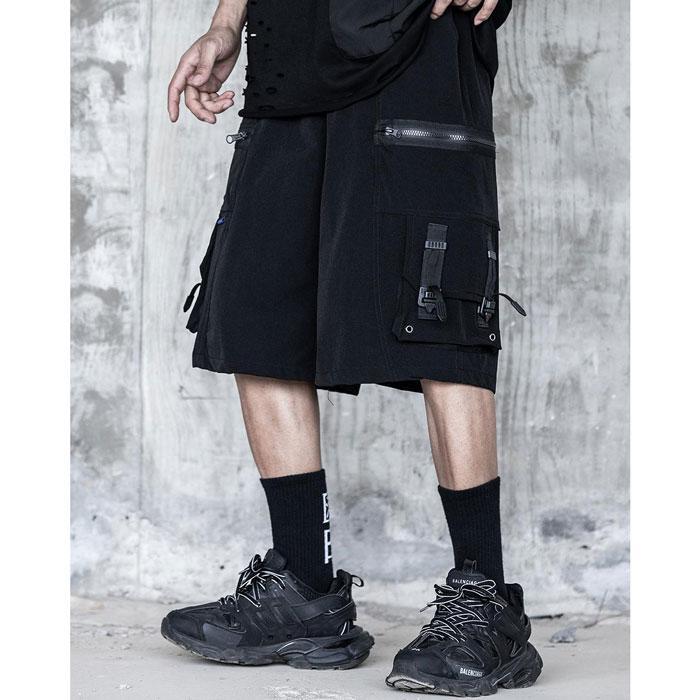 Techwear Cargo Shorts "Kagami" -TENSHI™ STREETWEAR