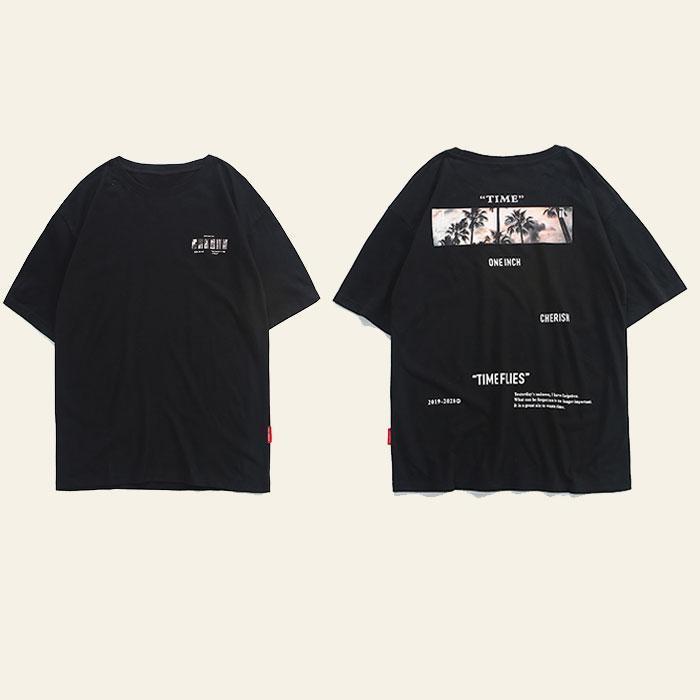 "Time flies" T-Shirt -TENSHI™ STREETWEAR