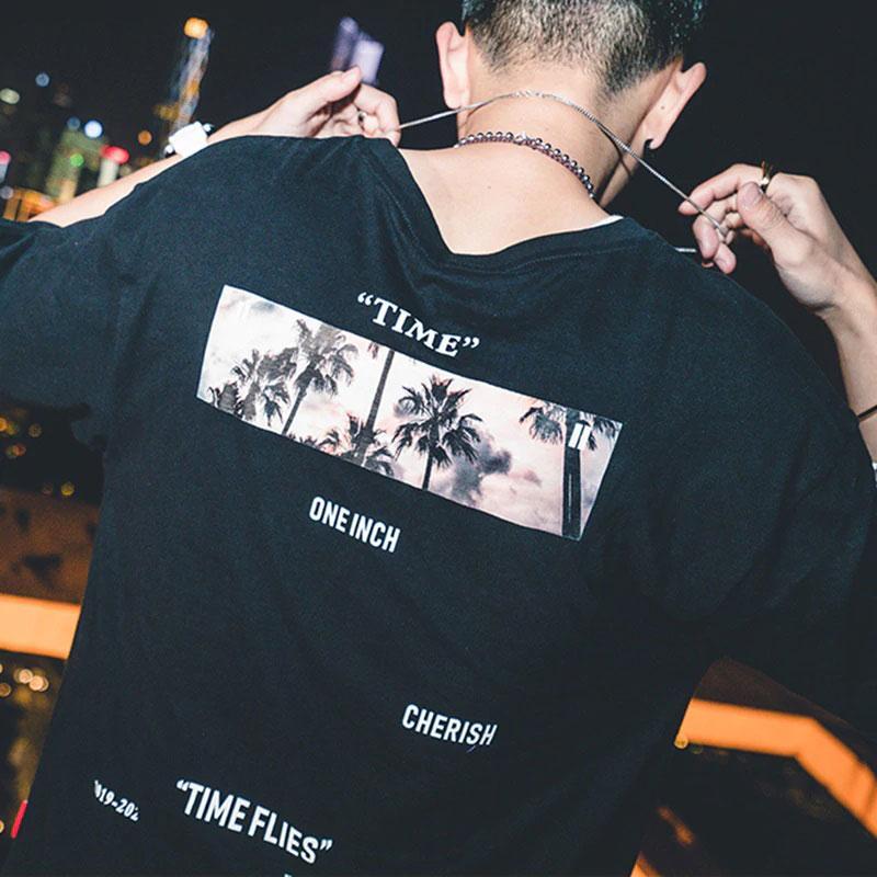 "Time flies" T-Shirt -TENSHI™ STREETWEAR