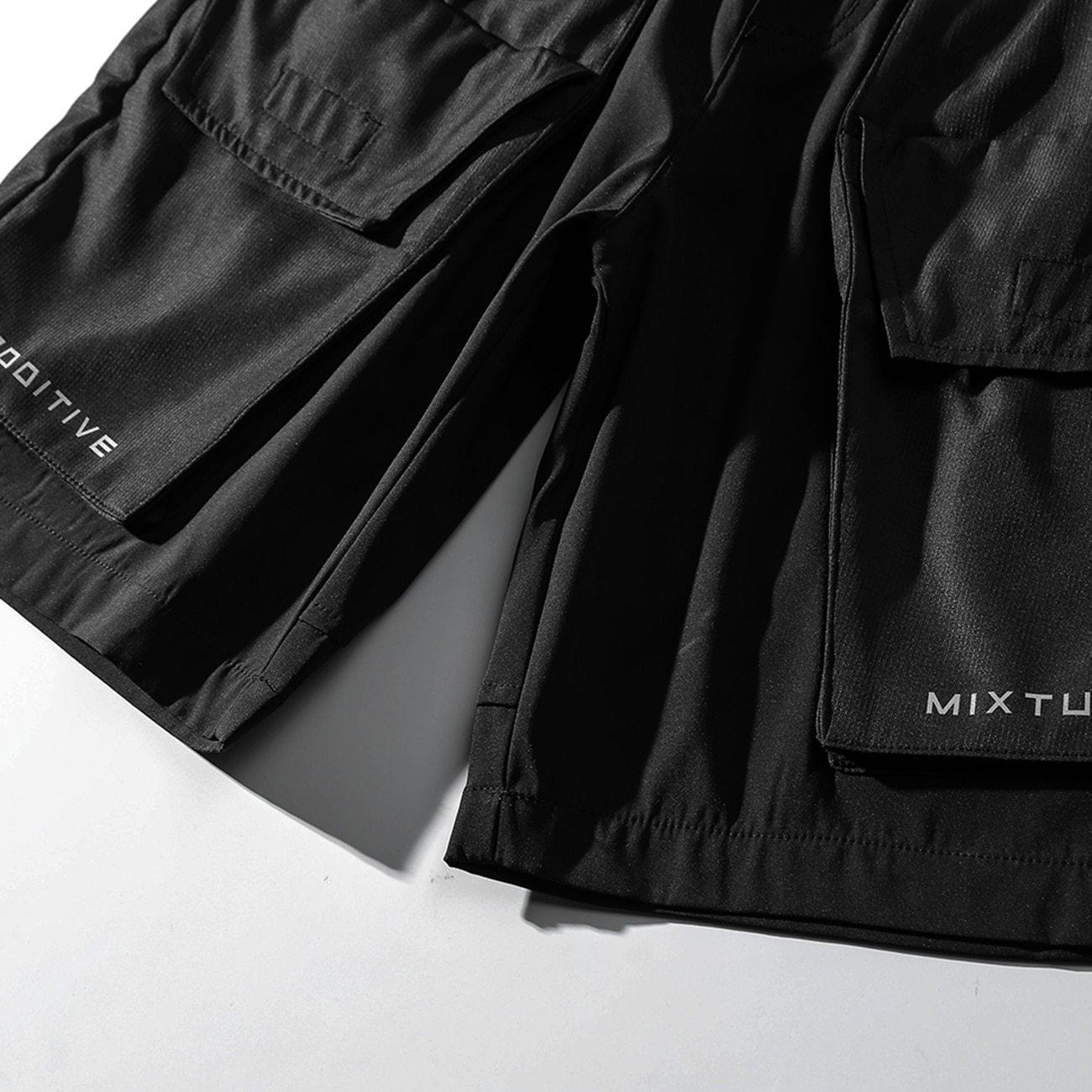 "Utatane" Techwear Cargo Shorts -TENSHI™ STREETWEAR