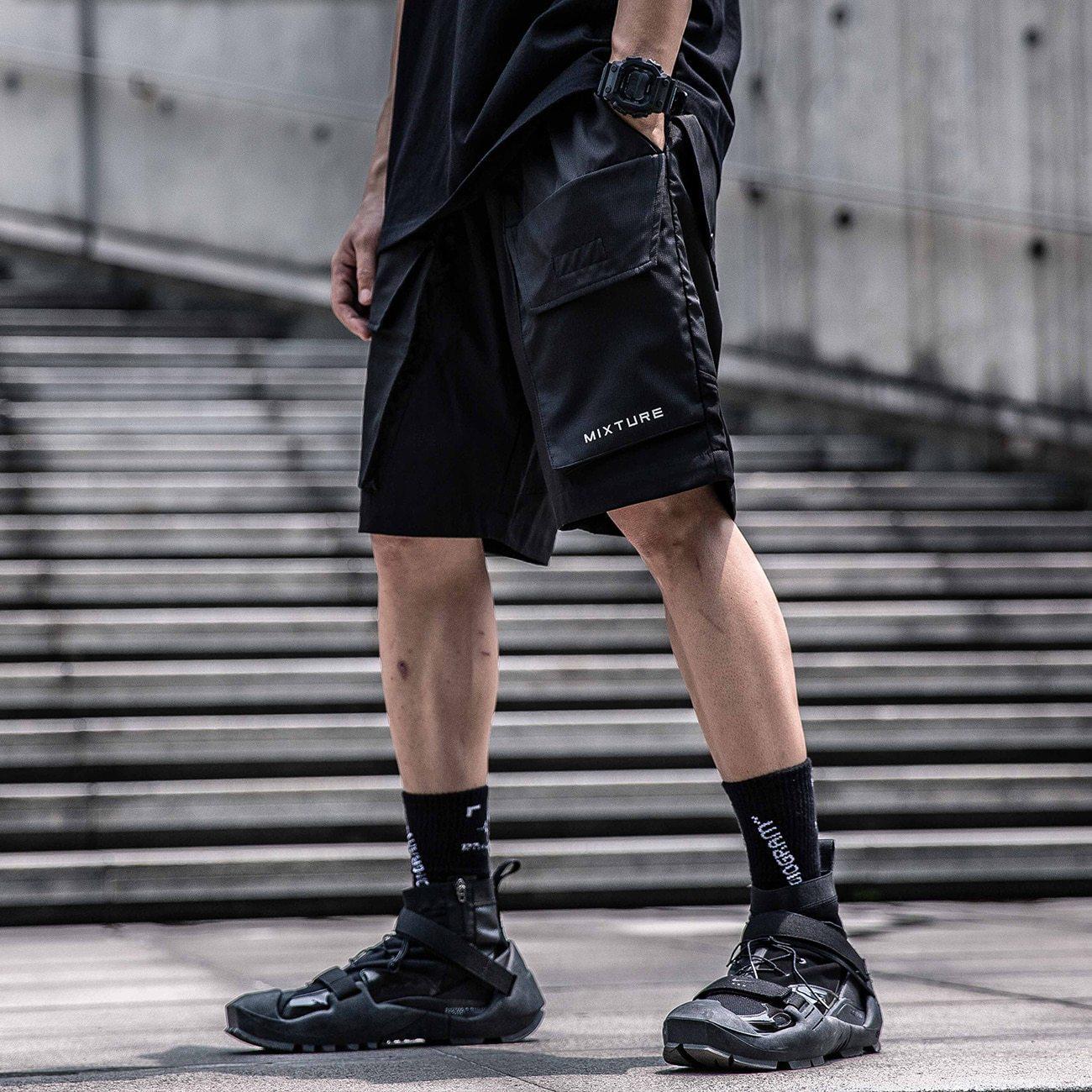 "Utatane" Techwear Cargo Shorts -TENSHI™ STREETWEAR